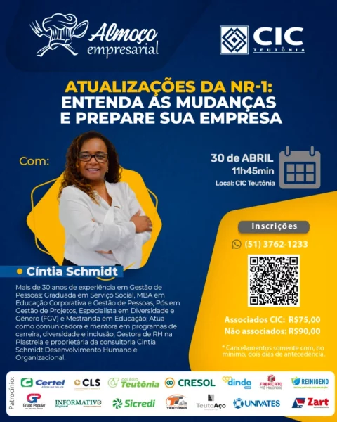 CIC Teutônia aborda mudanças na NR-1