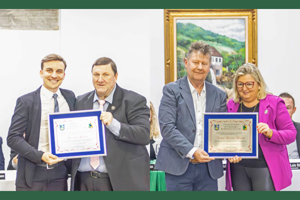 Câmara homenageia munícipes em sessão solene