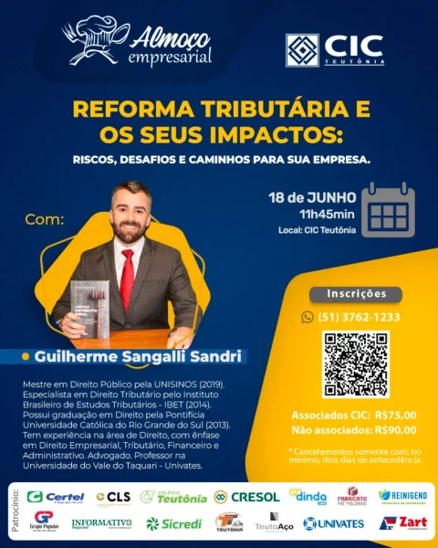 CIC Teutônia debate impactos da Reforma Tributária