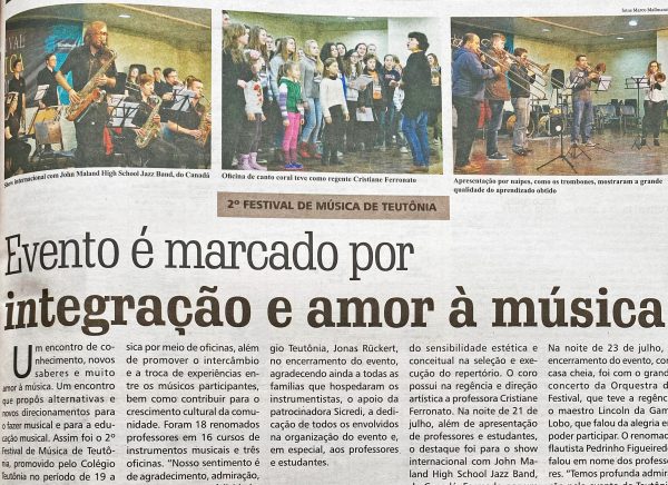 Há 10 anos: banda do Canadá era atração no 2º Festival de Música de Teutônia