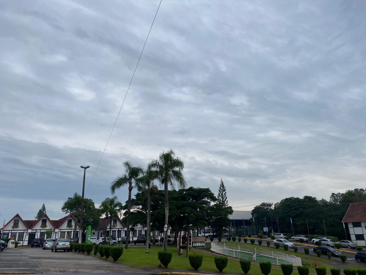 Frente fria traz chuva ao estado neste fim de semana