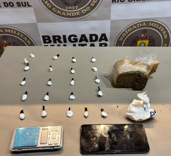 Brigada Militar prende homem por tráfico de drogas