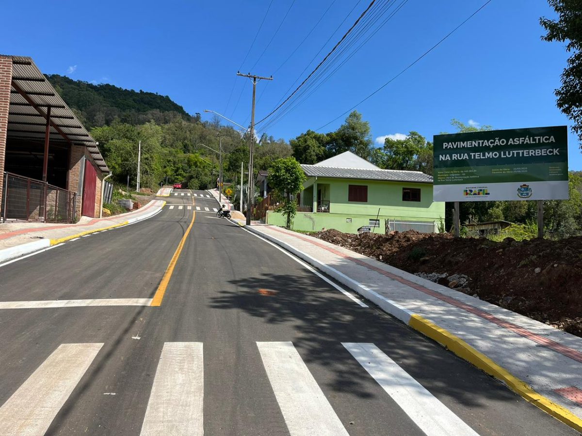 Rua Telmo Lutterbeck é revitalizada