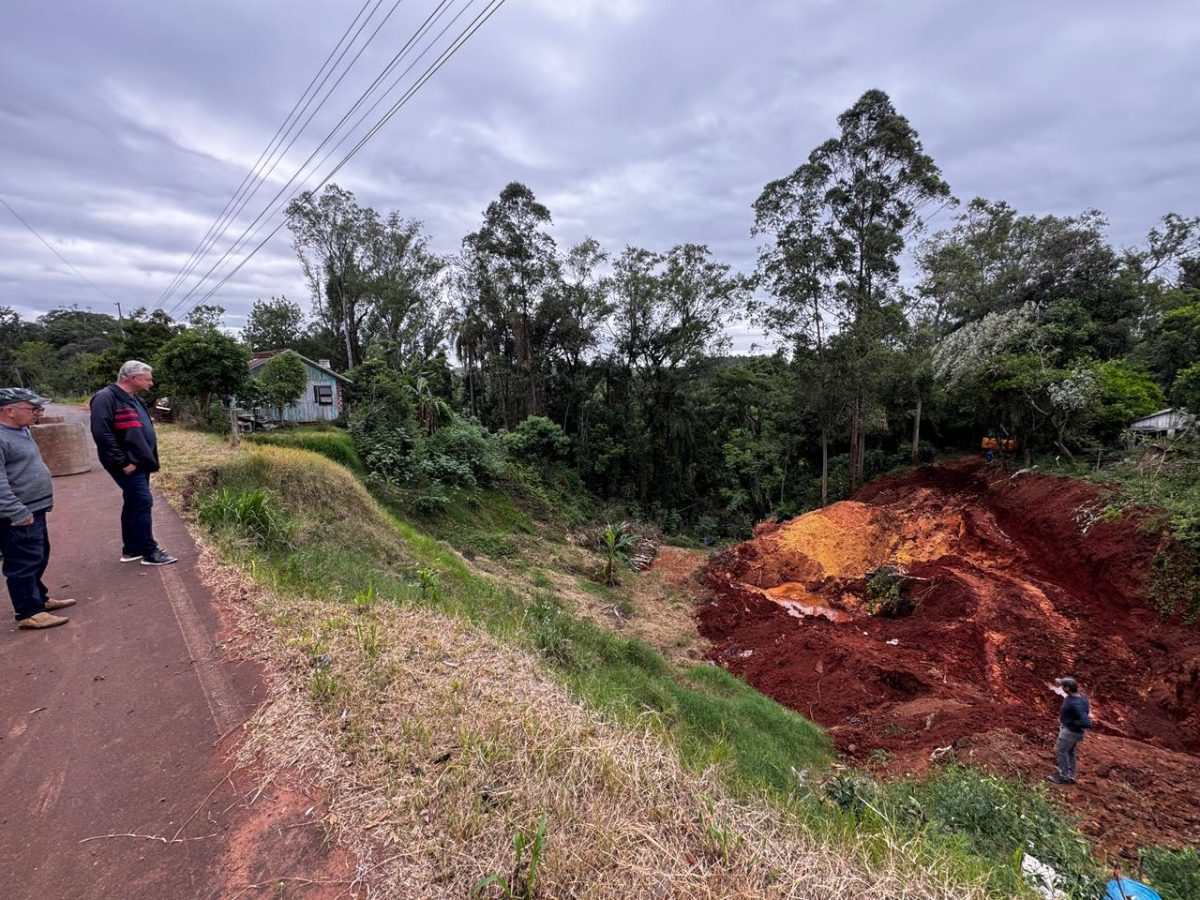 Teutônia inicia obra de contenção na Linha Ribeiro