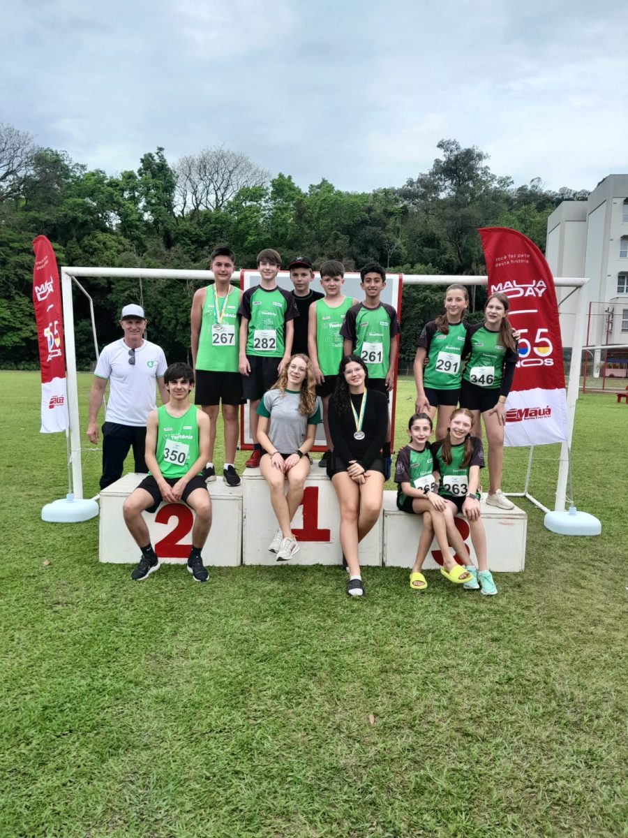 Equipe de Atletismo Colégio Teutônia/Sicredi/Acerte disputou o Campeonato Estadual Sub-14, realizado no Colégio Mauá | Foto: divulgação Colégio Teutônia/Laudenor Brune