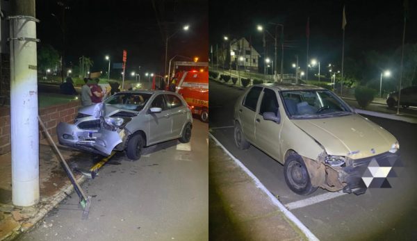 Jovem sofre ferimentos após colisão entre dois veículos em Teutônia