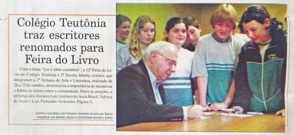 Há 20 anos: renomados escritores gaúchos participavam da 12ª Feira do Livro do CT