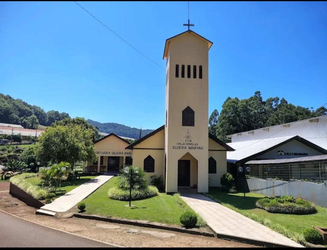 Igreja da Comunidade Silveira Martins, que se desmembrou da Comunidade Sião, de Linha Frank, em 1986. Foto: Leandro Landmeier/Divulgação