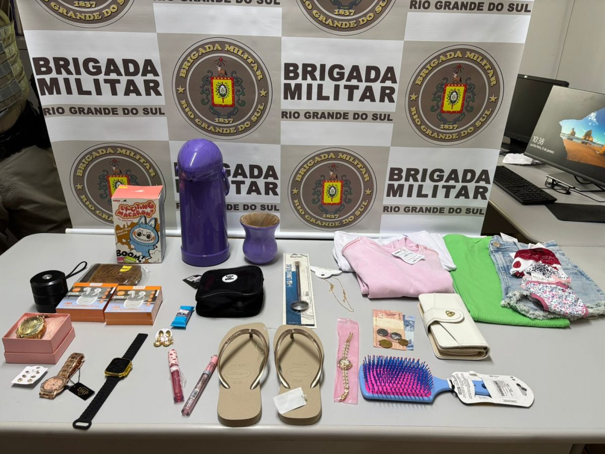 BM prende mulher por furtos em estabelecimentos comerciais