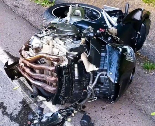 Motociclista fica ferido após queda na RSC-453, em Westfália