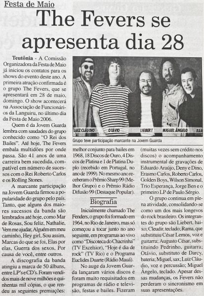 Há 20 anos: ícones da Jovem Guarda eram atração principal da Festa de Maio