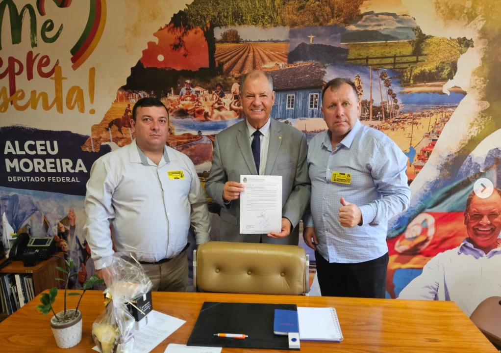 Alceu Moreira foi um dos deputados visitados pela comitiva (Foto: Divulgação)