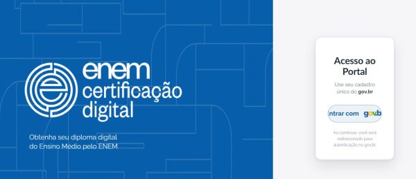 Sistema permite emissão de certificado de conclusão do ensino médio