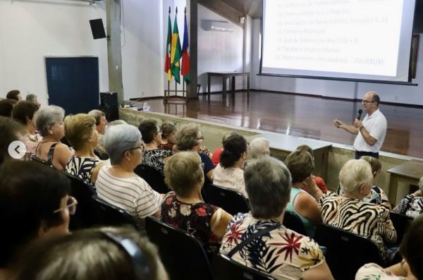 Encontro de idosos foca em projetos e desafios da gestão municipal