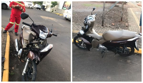 Colisão entre carro e moto deixa mulher ferida em Teutônia