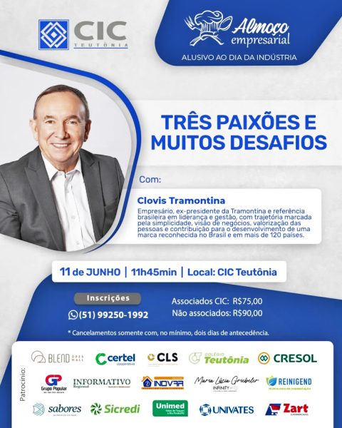 Clovis Tramontina palestra na CIC Teutônia