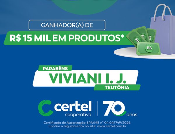 Conhecida a segunda ganhadora da promoção Sorte É Ser Certel