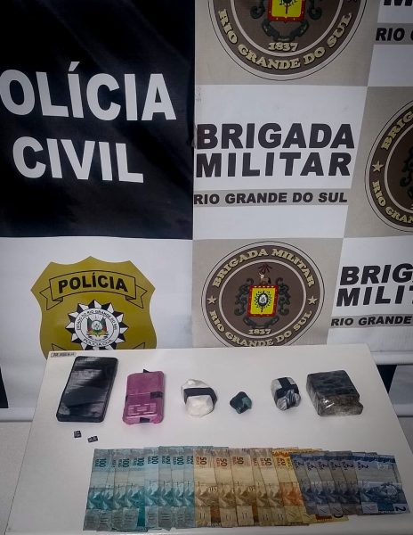 Brigada Militar e Polícia Civil prendem mulher no Bairro Centro Administrativo