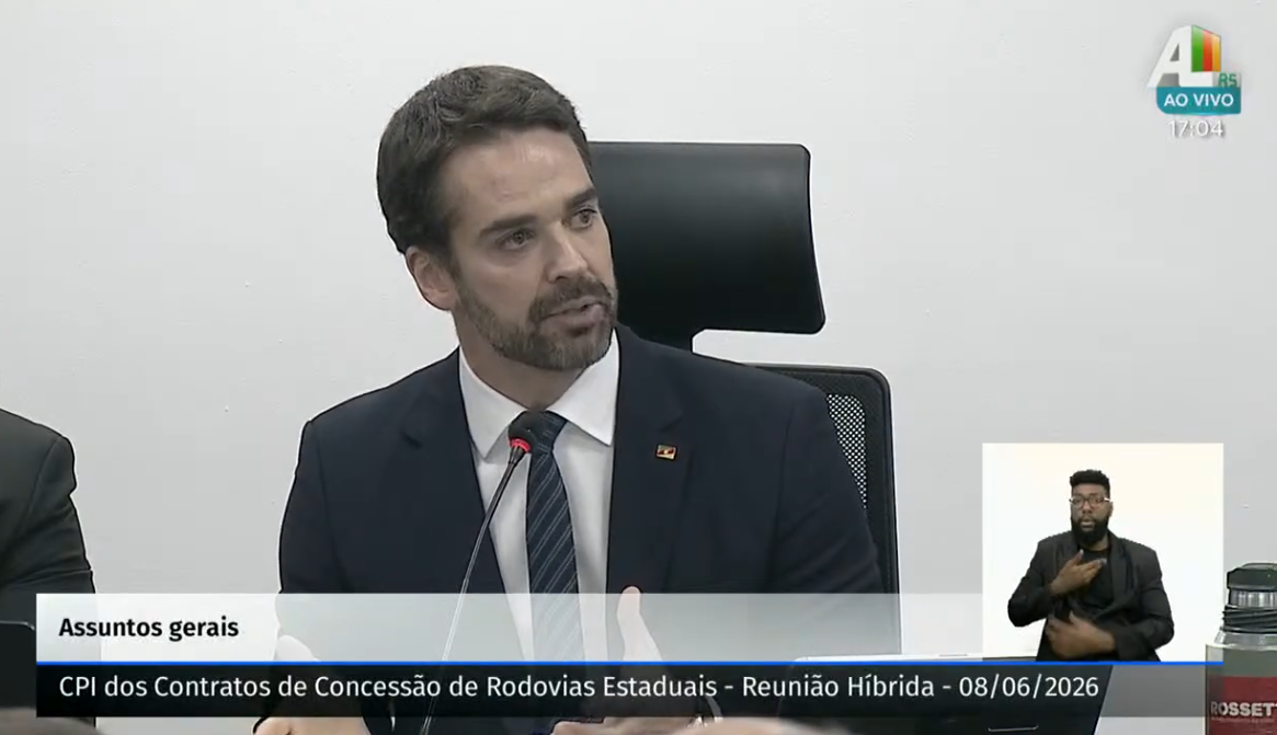 Governador Eduardo Leite. Foto: Reprodução/TV Assembleia 