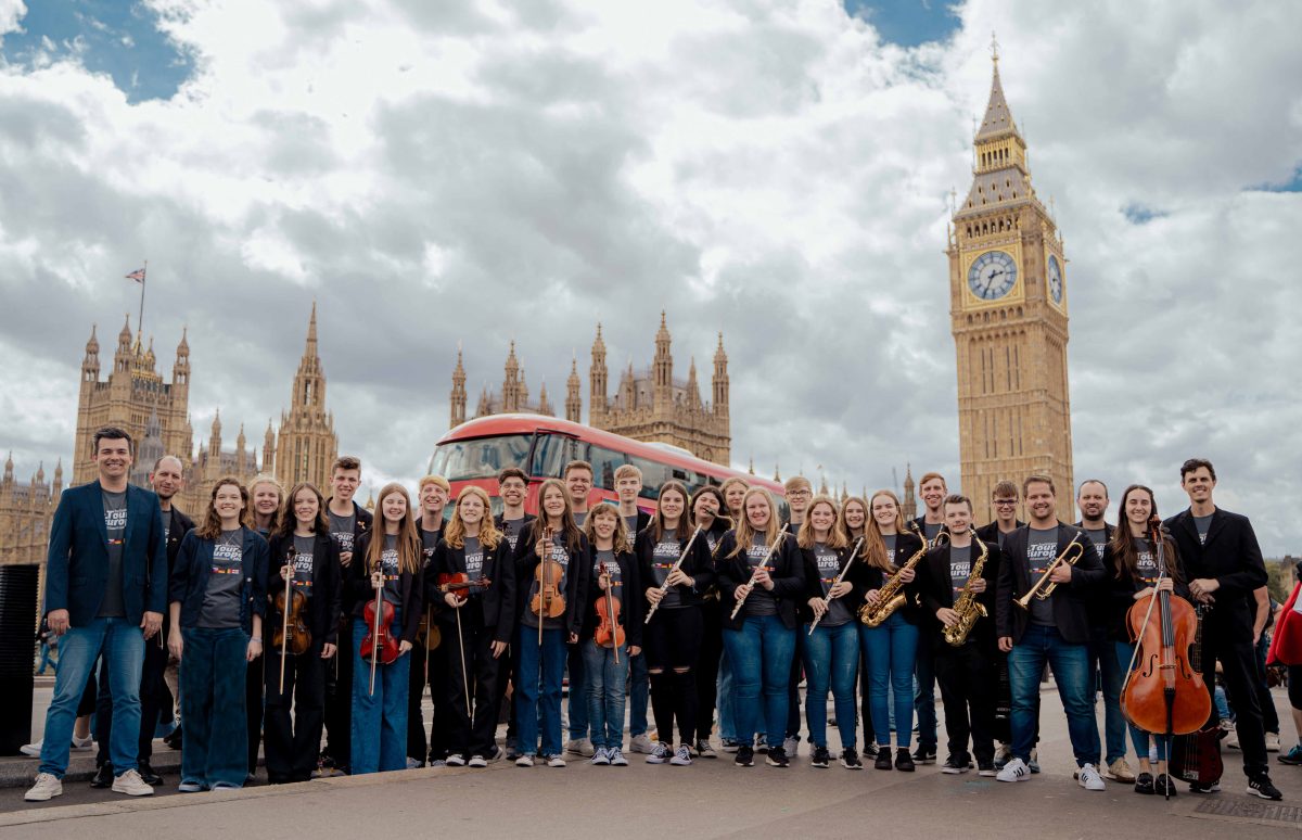 Na turnê de 2023, passagem histórica por Londres | Foto: Divulgação Colégio Teutônia / Lucas Grave