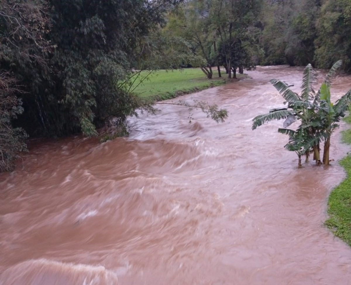 Chuva em Poço das Antas acumula 114 milímetros em dois dias