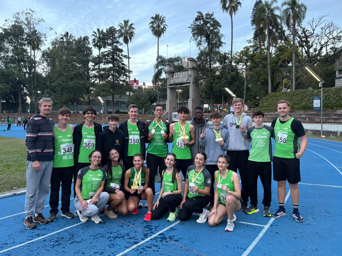 Equipe de Atletismo Colégio Teutônia/Prefeitura de Teutônia/Sicredi/Acerte, que também conta com o apoio da Prefeitura de Westfália, voltou a se destacar no cenário gaúcho ao conquistar excelentes resultados no Campeonato Estadual de Atletismo Sub-18 | Fotos: Leandro Augusto Hamester/divulgação