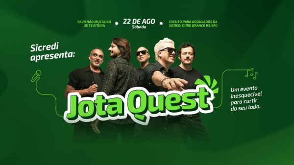 Show do Jota Quest celebra os 45 anos da Sicredi Ouro Branco RS/MG