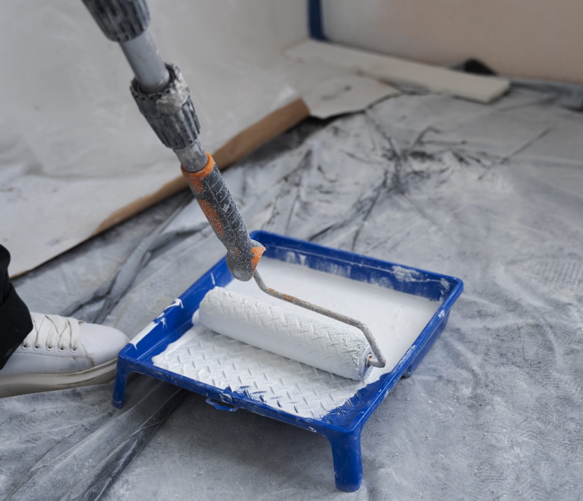 Pintura em obras é um dos cursos disponíveis. Foto Ilustrativa
